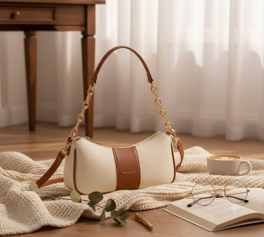 Luna Contrast Shoulder Bag